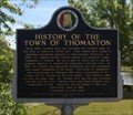 Image for History of the Town of Thomaston - Thomaston, AL