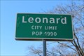 Image for Leonard, TX - Population 1990