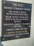Image for Roxy Theatre Historical Plaque - Neepawa, Manitoba