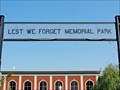 Image for Lest We Forget Memorial Park Entrance Arch - Lacombe, AB