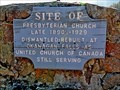 Image for Site of Presbyterian Church - Fairview, BC