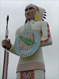 Image for Giant Indian Chief - Satellite Oddity - Big Cabin, Oklahoma, USA.