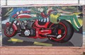 Image for Cartoon Motorcycle Mural - El Trovatore - Kingman, Arizona, USA.