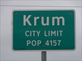 Image for Krum, TX - Population 4157
