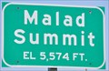 Image for Malad Summit ~ Elevation 5574 Feet