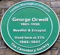 Image for George Orwell - Canonbury Square, London, UK