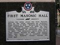 Image for First Masonic Hall - 3 A 186