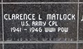 Image for CPL Clarence L. Matlock, US Army -- Nacogdoches Co. TX