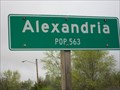 Image for Alexandria Population Sign