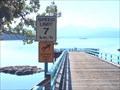 Image for 7 Km/h sign - Thetis Island Communty Wharf