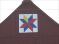 Image for Tri-Colored Star Barn Quilt – rural Audubon, IA