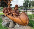 Image for Paul Stark Canoe Sculpture - Lake George, New York