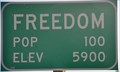 Image for Freedom, Wyoming ~ Population 100
