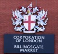 Image for City of London Coat-of-Arms - Billingsgate Market, Aspen Way, London, UK