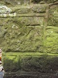 Image for Cut bench mark on stone gate post on Station Road, Sidmouth, Devon