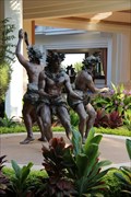 Image for Three Male Hula Dancers - Wailea, Maui