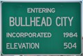 Image for Bullhead City, Arizona ~ Northern City Limits - Elevation 504