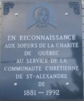 Image for Plaque des Soeurs de la Charité de Québec - Saint-Alexandre-de-Kamouraska, Québec