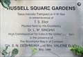 Image for T S Eliot - Russell Square Gardens, London, UK