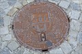 Image for Prague manhole cover in Vimperk, CZ