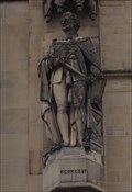Image for Monarchs – King George IV Of United Kingdom On Side Of City Hall - Bradford, UK
