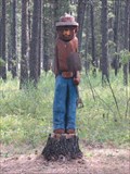 Image for Smokey- carved statue, Lincoln Ranger Station, Montana