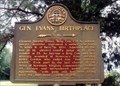 Image for Gen. Evans' Birthplace 3/4 mi. GHM 128-4