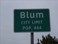 Image for Blum, TX - Population 444