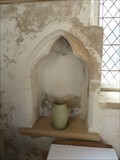 Image for Piscinas & Holy water stoup - St Mary the Virgin -  Happisburgh, Norfolk