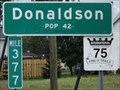 Image for Donaldson MN - Population 42