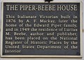 Image for The Piper-Beebe House