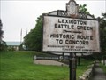 Image for Lexington Battle Green --> Historic Route to Concord
