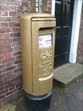 Image for Charlotte Dujardin Gold Post Box - Church Street, Newent, Gloucestershire