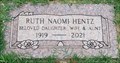 Image for 101 - Ruth Naomi Hentz - Memorial Park Cemetery - OKC, OK