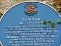 Image for Ty Mawr - Blue Plaque -  Llantwit Major, Wales.