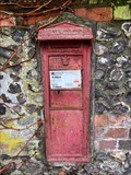 Image for Victorian Wall Post Box - Hurstbourne Priors, near Whitchurch, Hampshire, UK