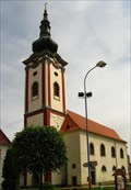 Image for Clock at Church of St. Peter and Paul, Nova Bystrice, Czech Republic