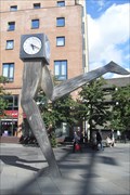 Image for Running Clock, Killermont Street, Glasgow, Scotland.