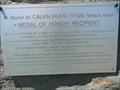 Image for Medal of Honor Awarded to: Calvin P. Titus, Vinton, IA
