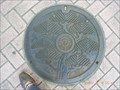 Image for Black Pine Tree manhole cover at Fujisawa City - Kanagawa, JAPAN