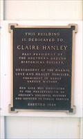 Image for Claire Hanley Memorial Plaque - Jacksonville, OR
