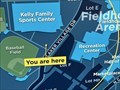 Image for Athletic Fields ‘You Are Here’ Map, Grand Valley State University - Allendale, Michigan USA