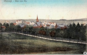 Panorama Obornik - widok z góry Grzybek 1905-1910. Żródło: polska-org.pl