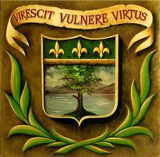 Devise de la ville de Puylaurens "Virescit Vulnere Virtus"