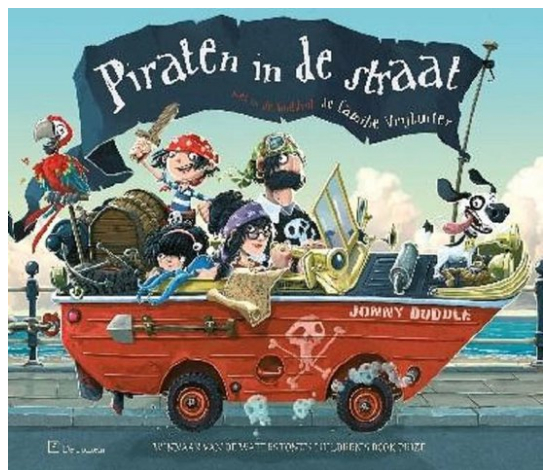 Coverpagina van het boek Piraten in de straat