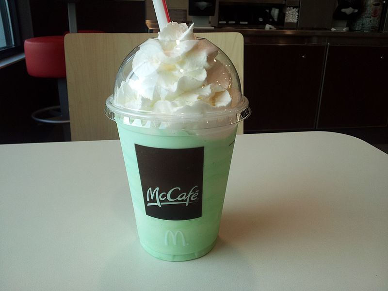 Picture of Shamrock Shake used with permission