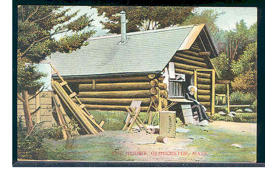 Mason Walton and his cabin