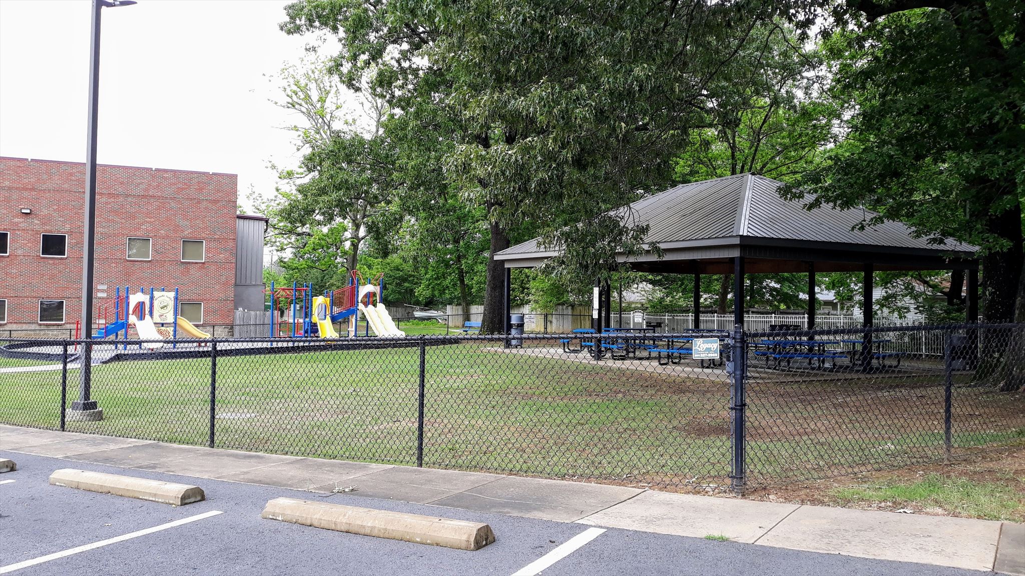 Pavilion and playground area