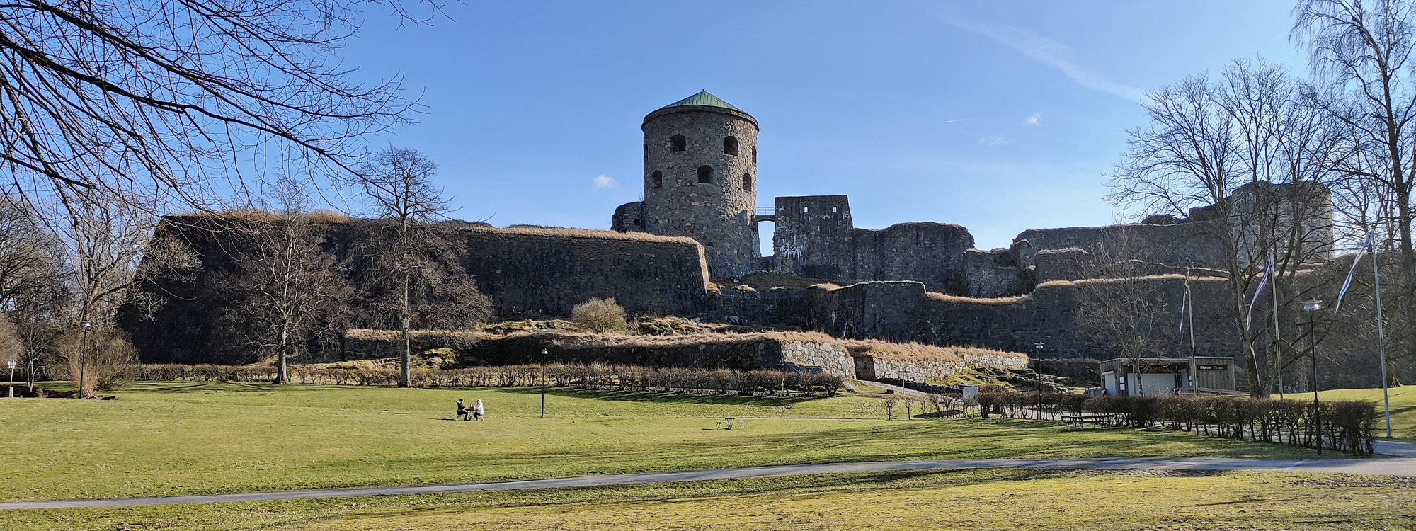 Foto av Bohus Fästning taget från väster