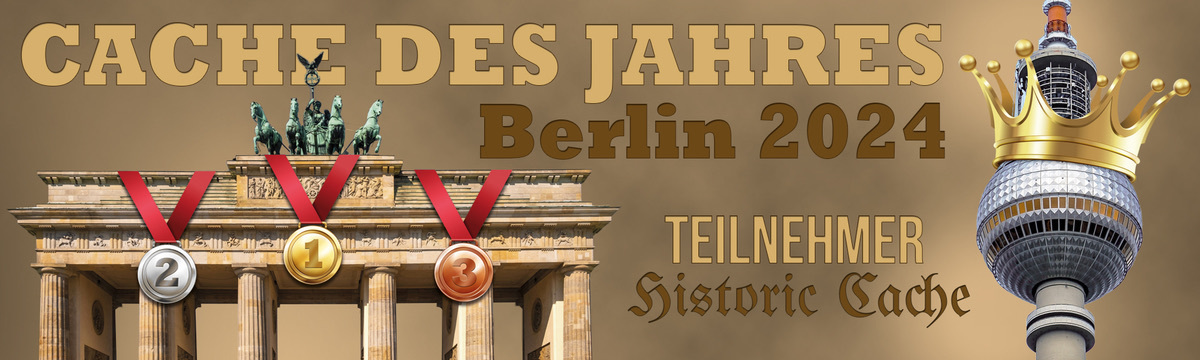 Historischer Cache des Jahres 2024 von Berlin Teilnehmerbanner